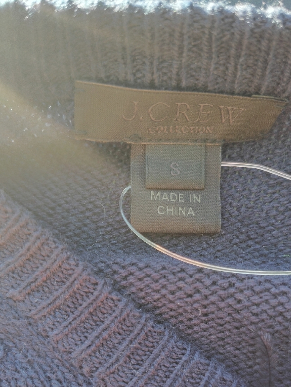 J. Crew Purple Feather-Trim Button Cardigan - Picture 2 of 2